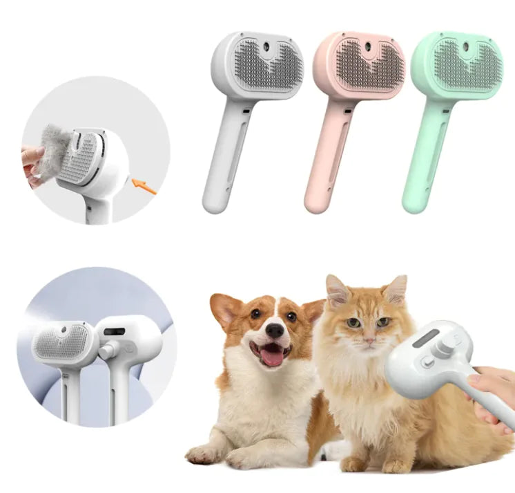 Pet Hair Removal Comb - Grooming Brush for Cats & Dogs